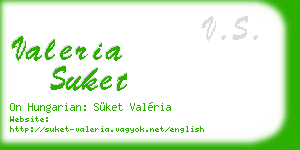 valeria suket business card